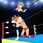 Wonder Woman Wrestling Art - Cumception